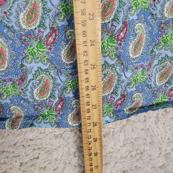 Cremieux Shirt Men's Large Blue Paisley Pearl Snap Premium Denim Button Down L/S - Picture 8 of 12